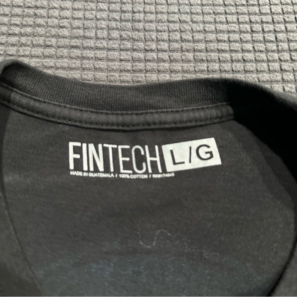 LIMITED TIME $4 ITEM!! Men's Dark Gray Graphic Tee by Fintech - Picture 2 of 3